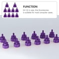 thumbnail image 2 of Miangastore Thumb Screws for Computer Case Purple 10Pcs 0.65X0.47X0.14In, 2 of 8