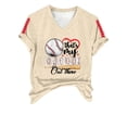 thumbnail image 4 of WZXFASHION Haut de Sport Uni pour Femmes, Col en V, Manches Courtes, Liquidation, 4 of 6