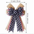 thumbnail image 3 of Decorative Bow Patriotic Wreath Bow for Independence Day Home Decor, 3 of 10