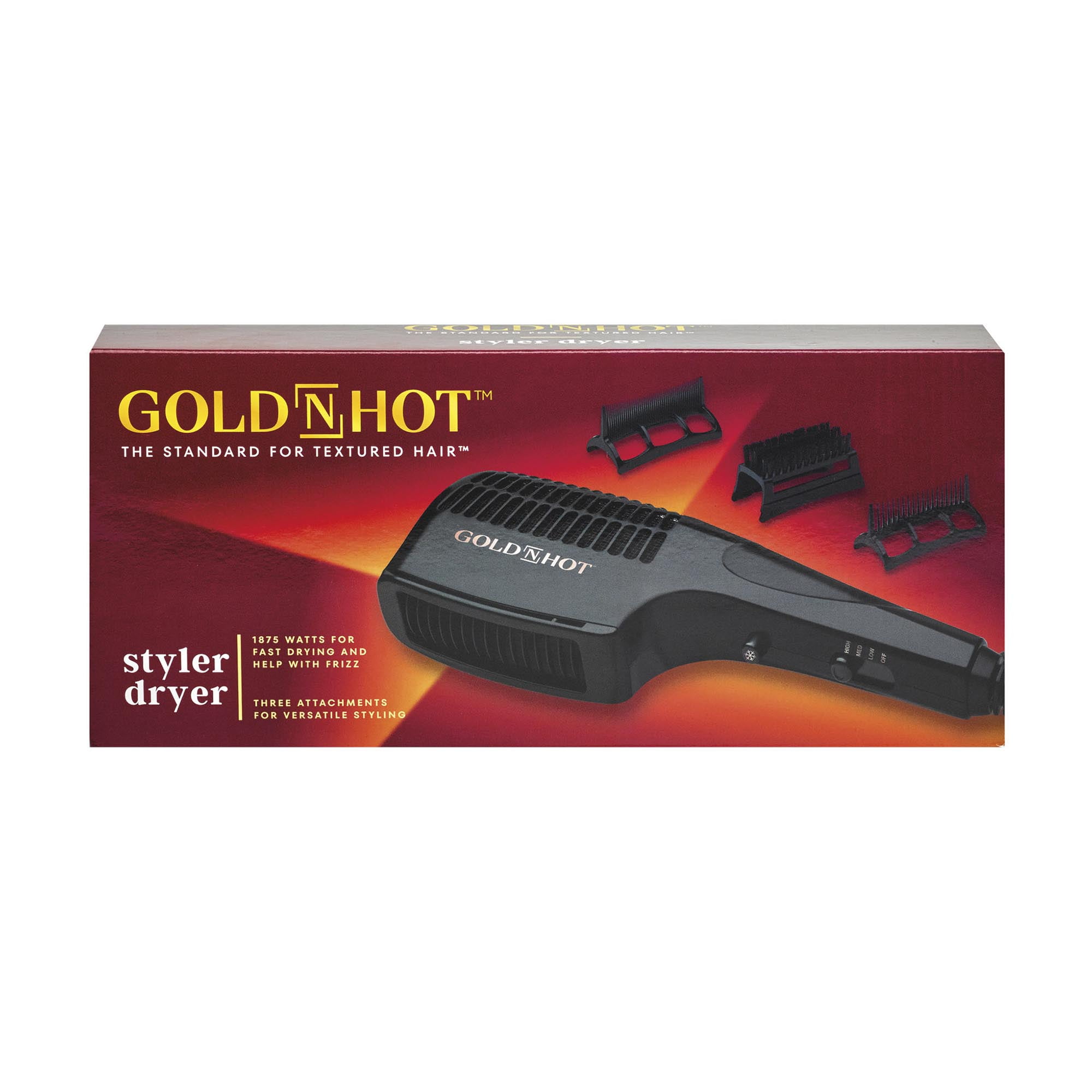 Gold N Hot 1875W Professional Multi-Use Styler Dryer for Textured Hair