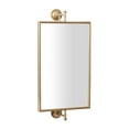 thumbnail image 6 of DecMode 14" x 28" Gold Dimensional Adjustable Wall Mirror, 6 of 13