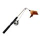 thumbnail image 2 of Kitten Cat Feather Teaser Toy Suministro Interactivo De Entrenamiento Para Mascotas Estirable Gloria Teaser y Chaser Wand, 2 of 9