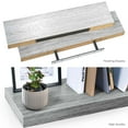 thumbnail image 5 of Ballucci 24" Floating Shelves for Wall, 2-Pack with Invisible Brackets, 6" Deep, Gray Oak, 5 of 9
