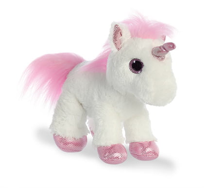 Aurora White PINK UNICORN 8" Plush Sparkle Tales Stuffed Animal Toy NEW 