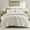 Ivory, variant on Noaman 2-Piece Twin Ivory Cable Knit Chenille Comforter Set with Sham