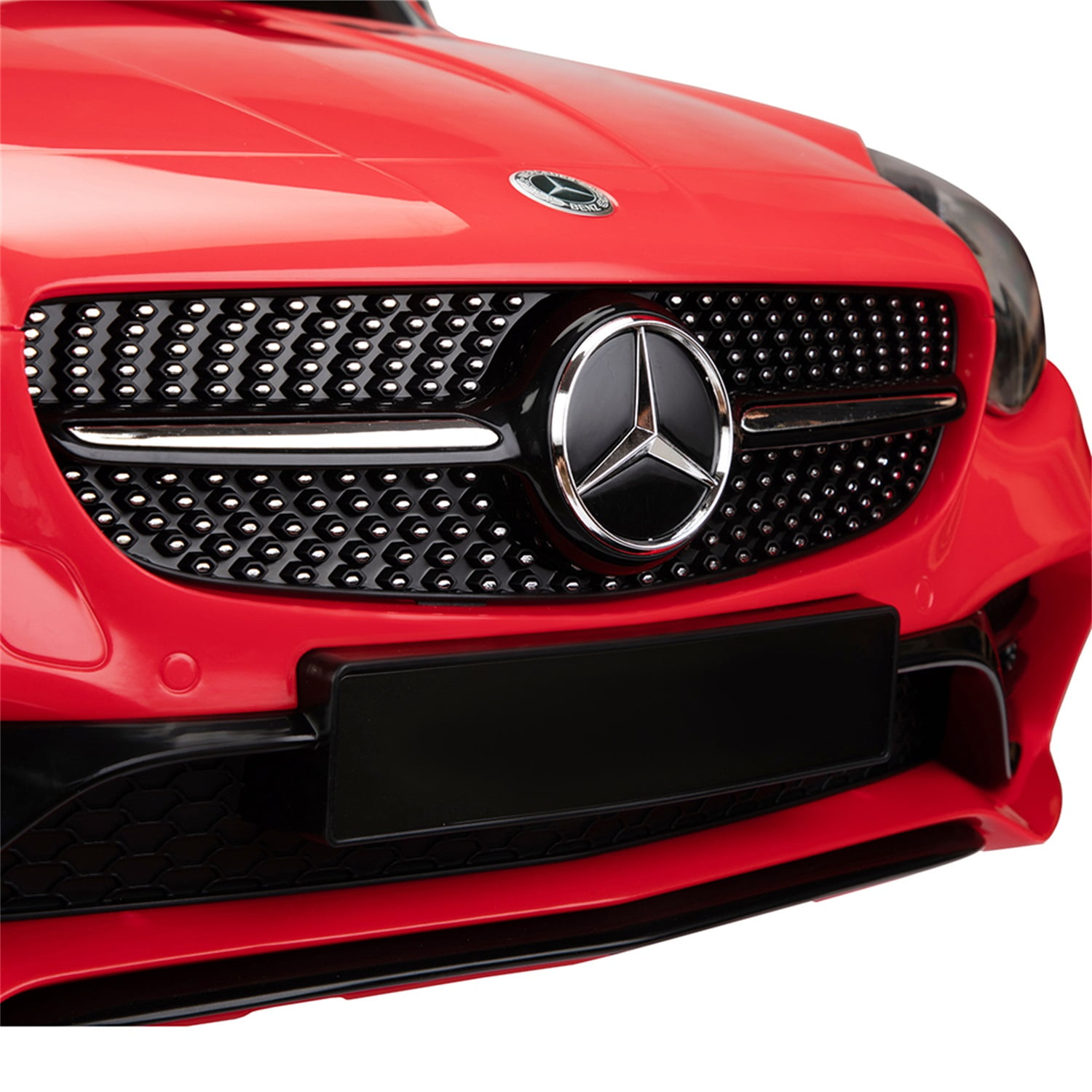 CIPACHO Licensed Benz, 12V Electric Kids Ride On Car for Ages 3-6, LED Head Lights, Safe Belt, Double Doors, 2 Speeds, Red CIPACHO Licensed Benz, 12V Electric Kids Ride On Car for Ages 3-6, LED Head Lights, Safe Belt, Double Doors, 2 Speeds, Red