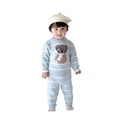 thumbnail image 3 of TEDOYE Toddler Boys Coats Girl's Bag Autumn Winter Baby Clothes Half Wool Tops + Long Pants Sets Fashionable For Newborn Old. Classic Wear, 0-3 Months, 3 of 9