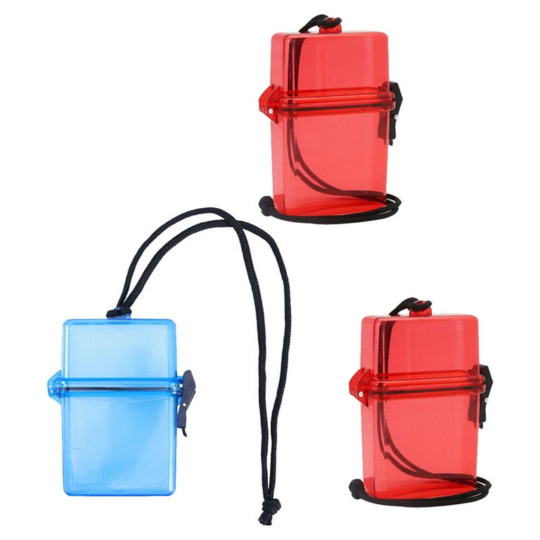 3Pcs Waterproof Diving Dry Boxes Outdoor Sealing Boxes Medicine Watertight  Boxes
