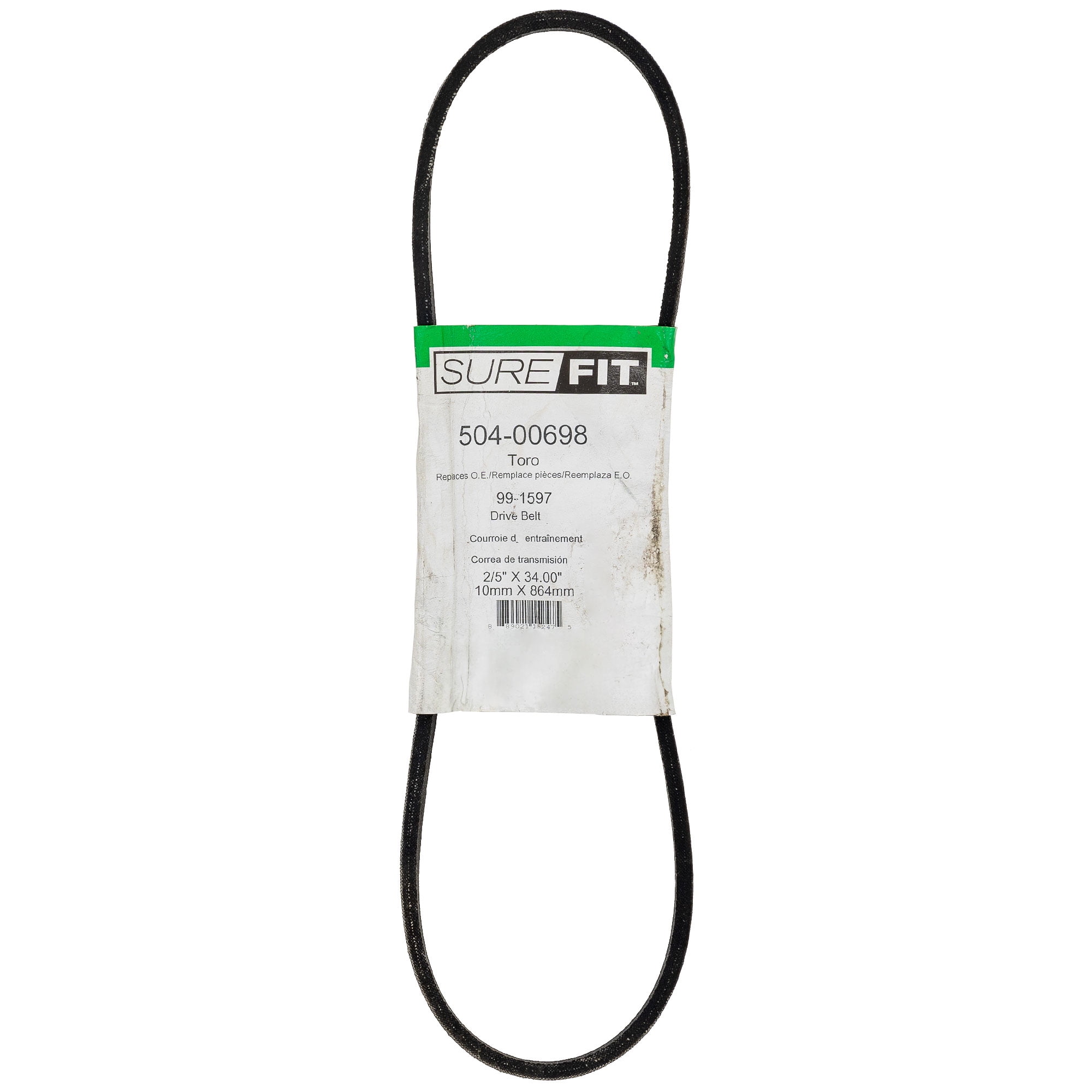 SureFit Pump Drive Belt for Exmark 103-5589 1-653416 Lazer Z HP 52