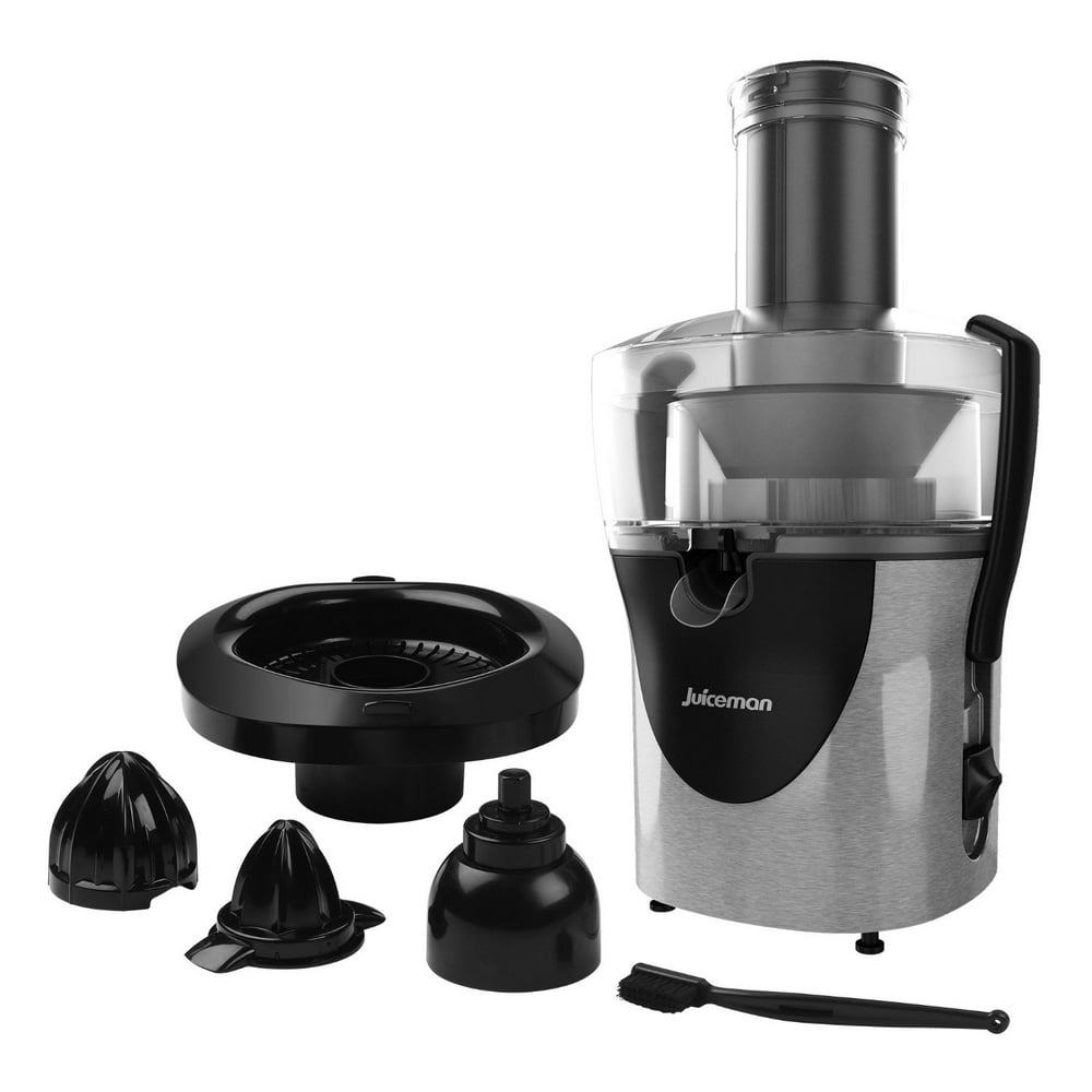Juiceman AllinOne Juice Extractor, Stainless Steel/Black, Juicer
