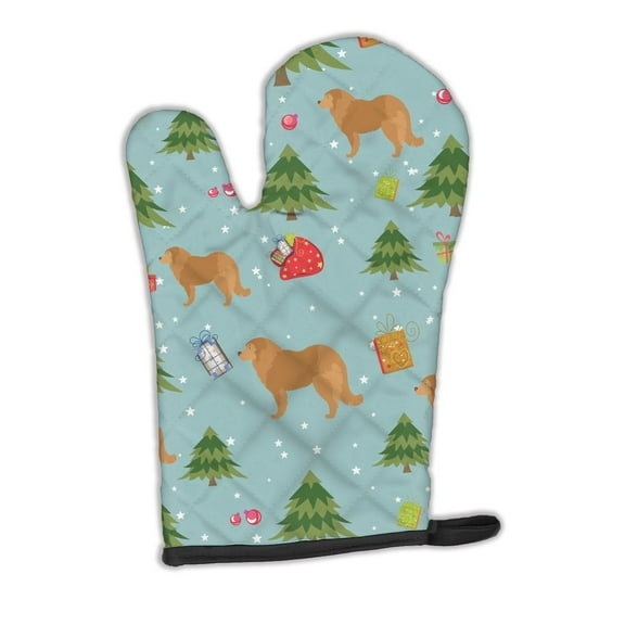 Christmas Caucasian Shepherd Dog Oven Mitt