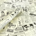 thumbnail image 2 of 17.7inch By 118inch Retro Style Newspaper Peel Stick Wallpaper Shelf Drawer Liner Dresser Furniture Sticker Home Decorative Sticky Back Vinyl Film, 2 of 8