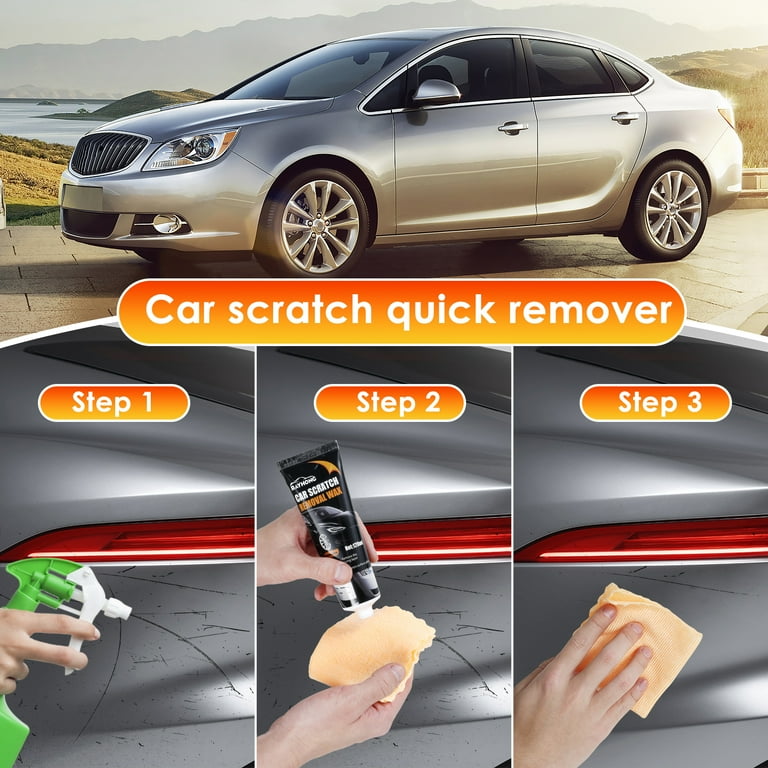 Lzvxtym 3Pcs Car Scratch Removal Wax Vehicle Scratch Repair Polishing Wax  with Cleaning Cloth and Sponge - Walmart.com