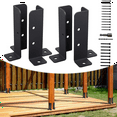 4Pcs Adjustable Deck Post Anchor Base Brackets Fence for Pergola Fence