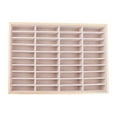 thumbnail image 1 of 40 Girds Velvet Wood Jewelry Display Organizer Box Tray Storage Holder Gift Style 1, 1 of 8