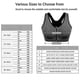 thumbnail image 5 of 3 Pack Women's Sports Bra Zip Front Non Wired Comfy Post Surgery Bra With Removable Pads, Plus Size Bra S-4XL, 5 of 5