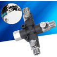 thumbnail image 4 of Conector neumático, conector neumático recto, diámetro de manguera conectable de 6 mm, válvula manual neumática que puede controlar el fluido abierto y cerrado kaili Sencillez, 4 of 5