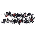 thumbnail image 3 of FENGGHAO Fall Wreath Black Rose Garland With Gothic Artificial Flowers And Berry Accents, Halloween Wreath Hanging Vine Decor For Home Mantle Fireplace Wedding Party Decoration, 3 of 8