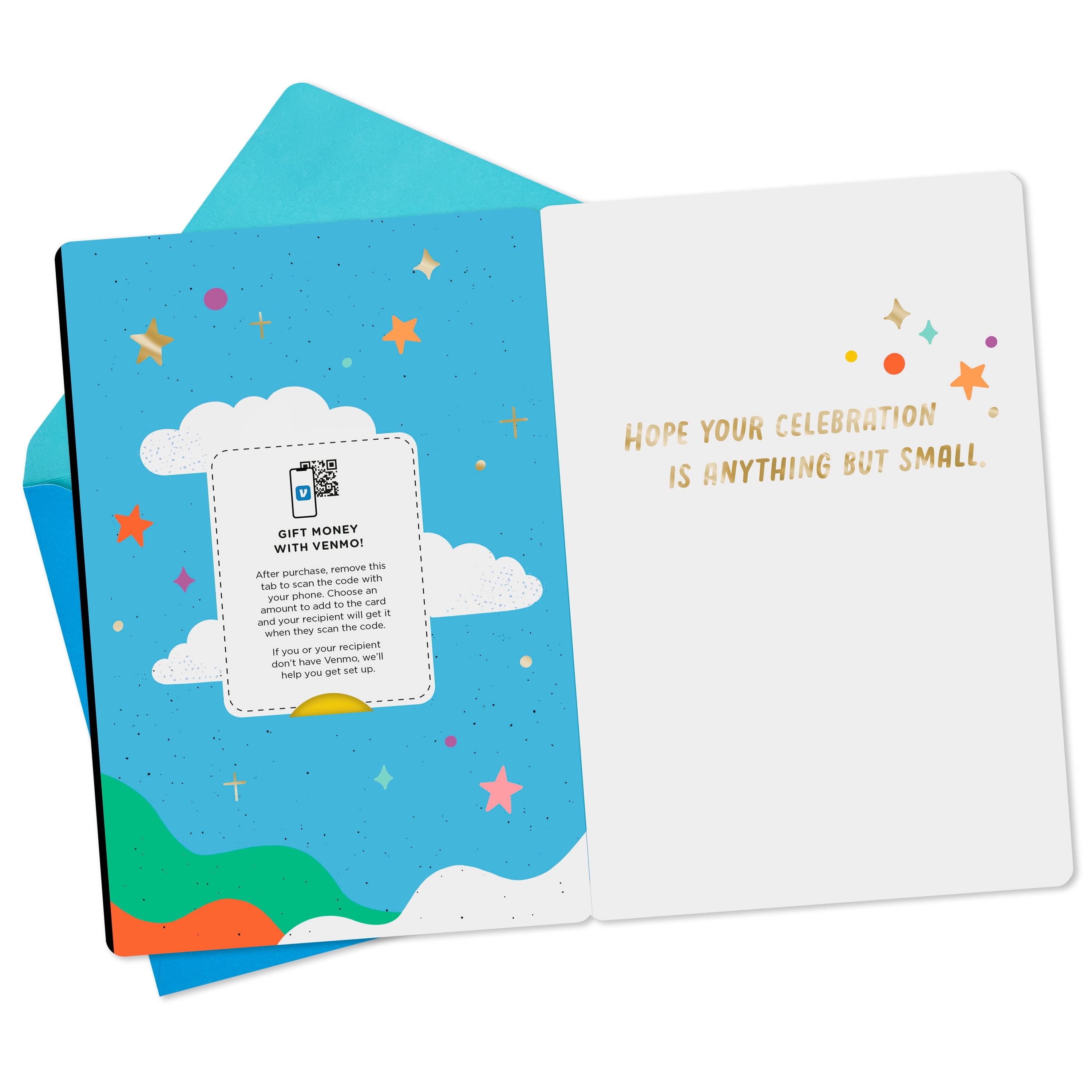 Hallmark And Venmo Birthday Greeting Card (Wish Big)