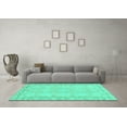 thumbnail image 3 of Ahgly Company Indoor Rectangle Oriental Turquoise Blue Modern Area Rugs, 8' x 10', 3 of 4