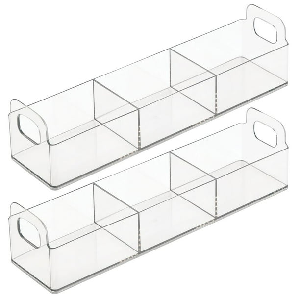 mDesign Kitchen Plastic Pantry, Countertop Organizer Storage
