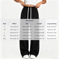 thumbnail image 3 of Ruohan Women's Wide Leg Sweatpants, High Waist Drawstring Track Pants with Pockets, Side Stripe, 3 of 8
