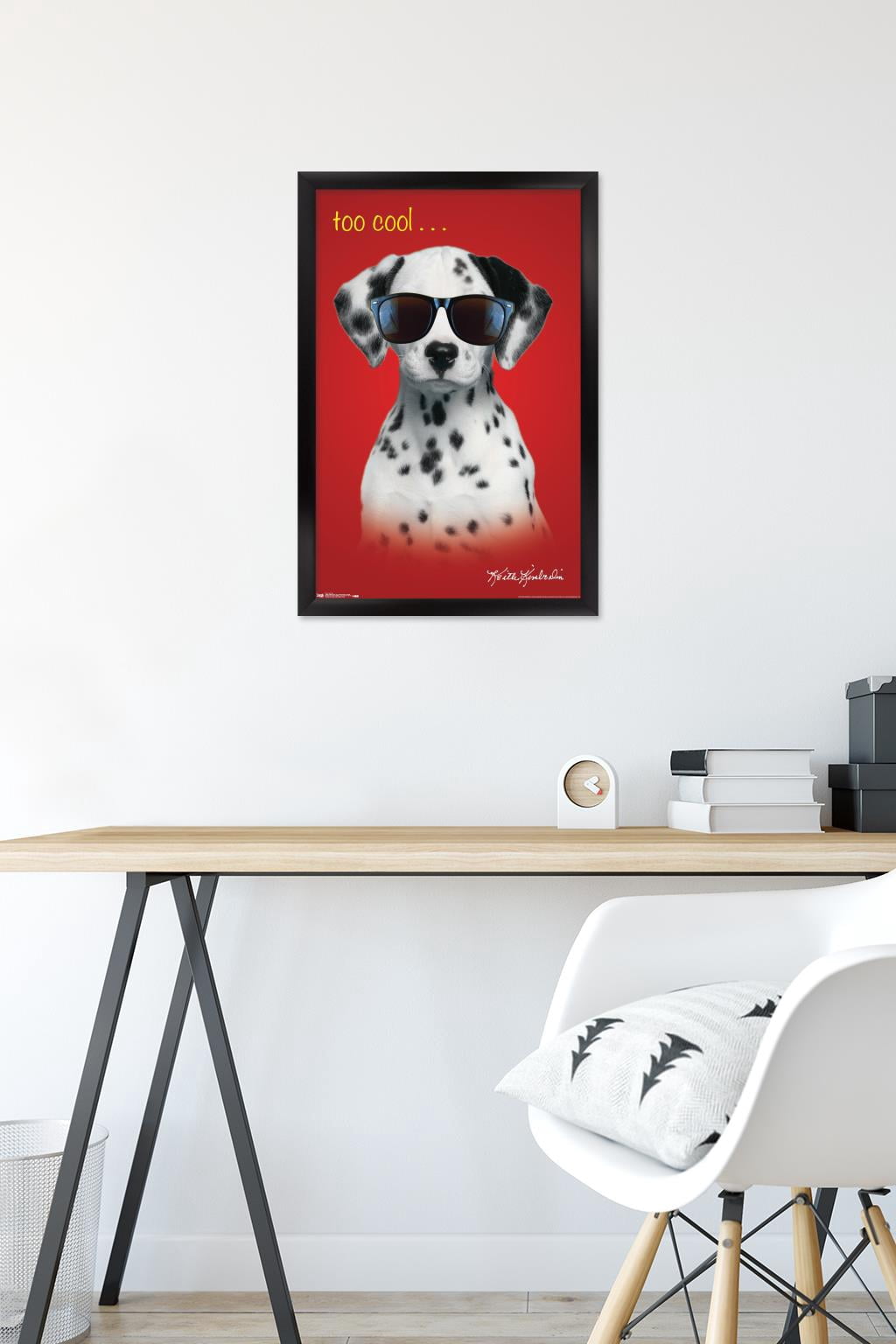 Keith Kimberlin - Dalmatian Puppy - Too Cool Wall Poster, 14.725" x 22.375", Framed