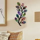 thumbnail image 1 of Rama de Multicolor, Arte de la pared Decoración, silueta, estatua de jardín, letrero colgante de pared para baño, decoración EstiloC Macarena  Mural, 1 of 8