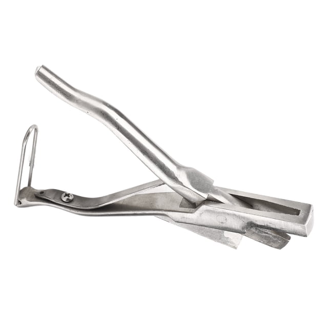 Livestock Ear Tag Tool, Livestock Ear Notcher Ear Tag Making Tool for Pigs Sheep Goats with Safety Buckle Ergonomically Handle Portable Animal Ear Notcher for Animal