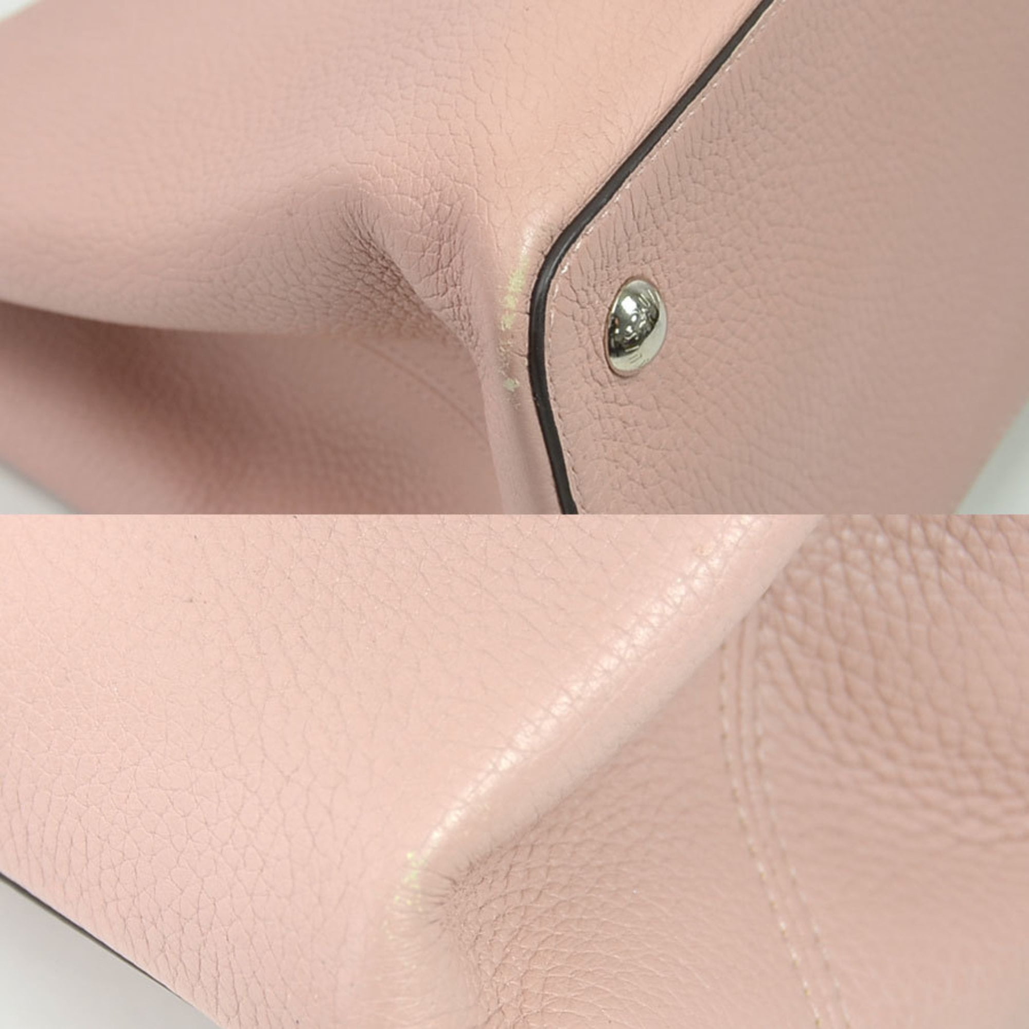 Pre-Owned LOUIS VUITTON Louis Vuitton Capucines MINI Pink/Yellow M55987  Women's 13842 Taurillon Leather Handbag (New)