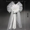 thumbnail image 2 of Pearl Bud Silk Ribbon Flower for Wedding Party Decoration,Bridal Car,Wedding Car Decoration 2 pcs /Set, 2 of 7