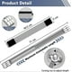thumbnail image 2 of Washing machine base with brake, adjustable mobile base for washing machine, dryer, refrigerator, load 300 kg, gray, 2 of 5