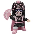 thumbnail image 3 of Chinese Traditional Sichuan Opera Themed Pink Face-Changing Doll - Plastic Crafted 5-Mask Transformable Toy with Press-Hat Mechanism, Unique Decorative Gift & Souvenir for All Ages, 3 of 6