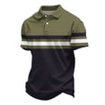 thumbnail image 6 of LIaqionyy Mens Striped Golf Shirt Business Sports Short Sleeve Collared Casual Lightweight Summer Tops Clothes S-5XL, 6 of 6