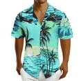 thumbnail image 3 of Camisetas de Lino para Hombres Vintage Bowling Manga Corta Cuello Cubano, Retro Playa Y Verano Hombre Manga Corta Botón Abajo Camisetas, 3 of 5