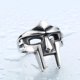 thumbnail image 4 of Doom Mask Gladiador Estilo Anillo Metal Plata Inoxidable,11 Feliz Sencillez, 4 of 5