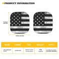 thumbnail image 5 of CYU SHOP Black American Flag Car Windshield Sun Shade 2 Pack Sun Visor Protector Foldable Sun Shield for SUV Decoration Interior Blocks UV Rays Women Automotive Accessories, 5 of 6