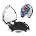 thumbnail image 1 of Pofeuu Monster High for Portable Pocket Makeup Mirror PU Cover Compact Travel Mirror with Normal and Magnifying Double Sided Glass-Heart Shape, 1 of 9