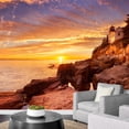 thumbnail image 3 of wall26 - The Bass Harbor Head Lighthouse in Acadia National Park, Maine, USA. Photographed During a Spectacular Sunset. - Removable Wall Mural | Self-Adhesive Large Wallpaper - 66x96 inches, 3 of 6