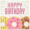 Creative Converting Donut Happy Birthday Lunch Napkins Party Supplies, Multicolor ,5"