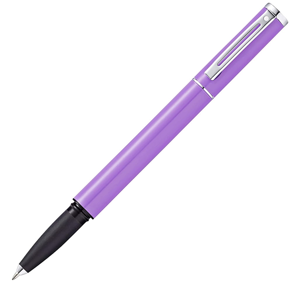 Glitter Sequins Handle 0.5mm Blue Ink Ball Pen Student School Office  Stationery Purple Plastic