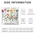 thumbnail image 5 of Orinice Flowers Garden Graphic Decorative Cushion Throw Pillow Cover for Home Living Room Sofa, High-Quality Spring Aesthetic 1PC Mother's Day Gift 18x18in, 5 of 5