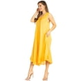 thumbnail image 3 of Sakkas Everyday Essentials Caftan Tank Dress / Cover Up - Orange - One Size, 3 of 5