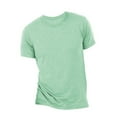 thumbnail image 1 of T-Shirt à Manches Courtes Col Rond Triblend pour Hommes en Toile, 1 of 4