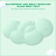 thumbnail image 2 of MANBASNAKE Cloud Mouse Pad Wrist,Ergonomic Leather Waterproof Coaster for PC,Pain Relief-Green, 2 of 6