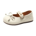 thumbnail image 2 of JDQJBZ Chaussures Plates à Nœud pour Tout-Petites Filles Couleur Unie Semelle Souple Princesse Robe de Fête Décontractée, 2 of 5