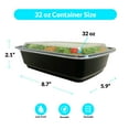 thumbnail image 3 of Reli. Meal Prep Containers, 32 oz. (50 Pack) - 1 Compartment Food Containers with Lids, 3 of 6