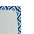 thumbnail image 2 of Ambesonne Abstract Fitted Sheet, Geometric Diamond Form, Twin Size, Navy Sky Blue White, 2 of 2
