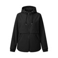 thumbnail image 6 of Windbreaker Jacket Women Spring Fall Long Sleeve Casual Windproof Waterproof Zip Up Hooded Hiking Jackets with Pockets, 6 of 6