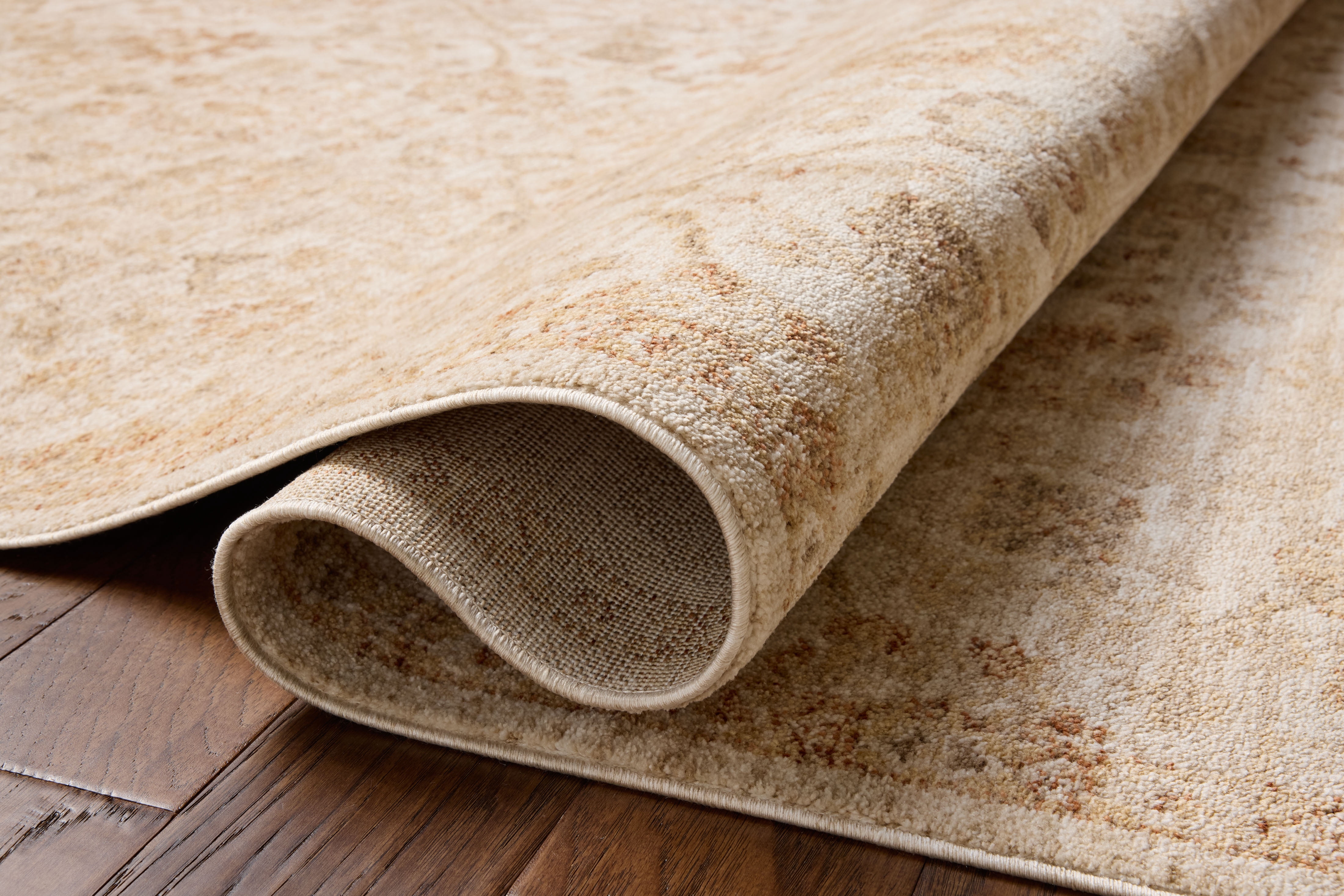 Chris Loves Julia x Loloi Palma Natural / Spice 5'-3" x 7'-6" Area Rug